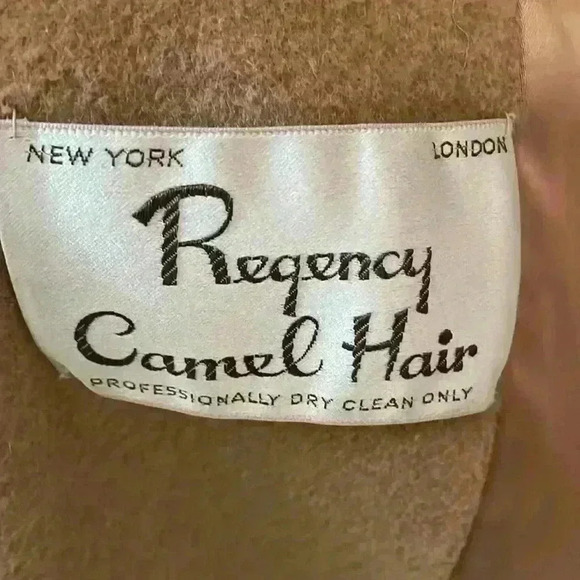 Regency Camel Hair Dbl breasted 6Buttons, Cuffed Sleeves Excellent Condition sz8 - Picture 3 of 14